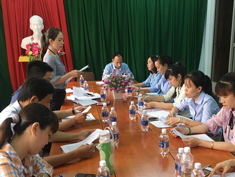 Phòng Tài chính – Kế hoạch huyện Dương Minh Châu tổ chức hội nghị giao ban quý II/2018